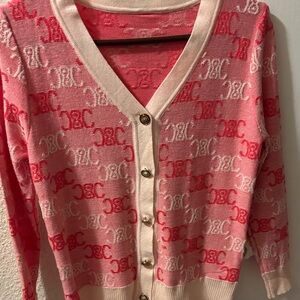 Pink Patterned Women's Sweater